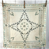 Squash Blossomed Long Tall Bone Silk Scarf